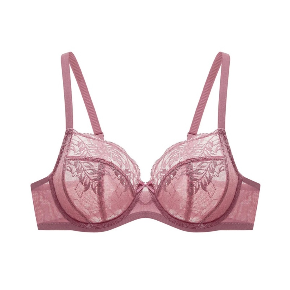 Understance Chelsea FlexWire Unpadded Demi Bra 34D Berry NWT